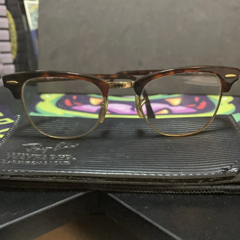 Ray-Ban RB 3016 W0366 Clubmaster Eyeglass Frames Only 49-21-Havana Tortoise B2
